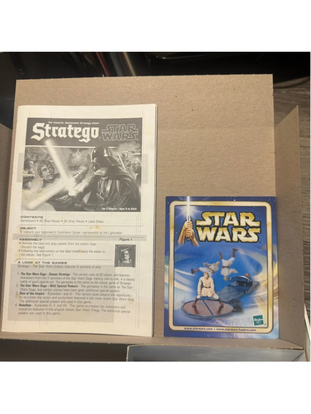 Milton Bradley Star Wars Stratego Board Game Complete Cib